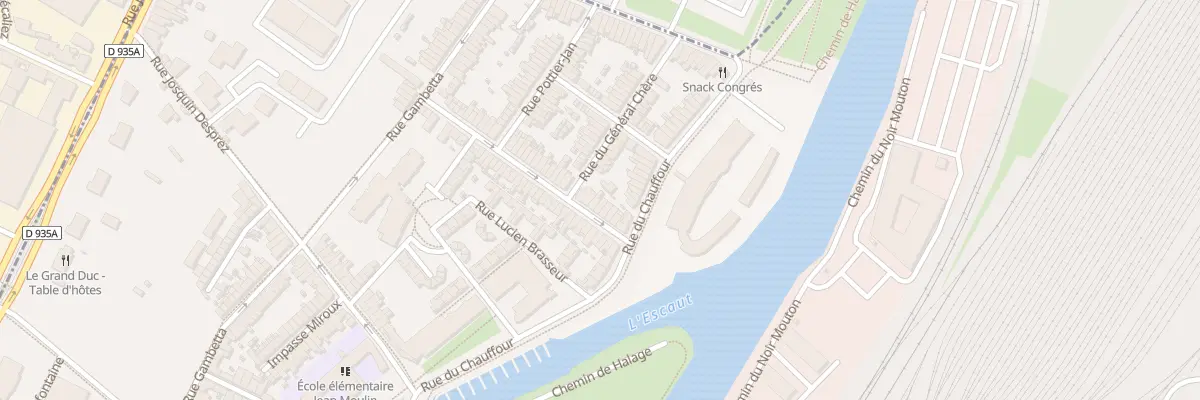 Plan du 10 Rue Duponchel à Valenciennes