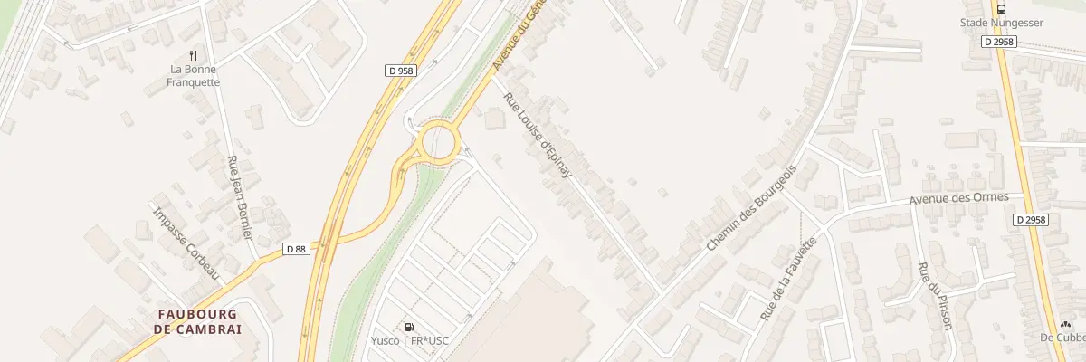 Plan du 14 Rue Louise d’Epinay à Valenciennes