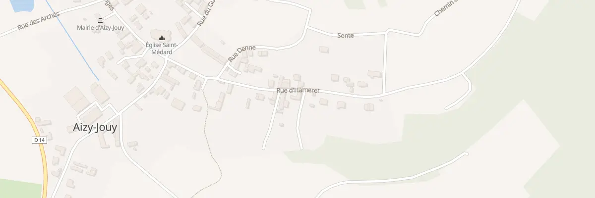 Plan du 16 Rue d’Hameret à Aizy-Jouy