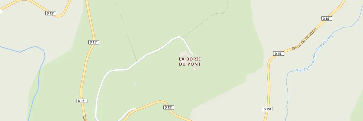 Plan du 5300 La Borie du Pont à Dourbies