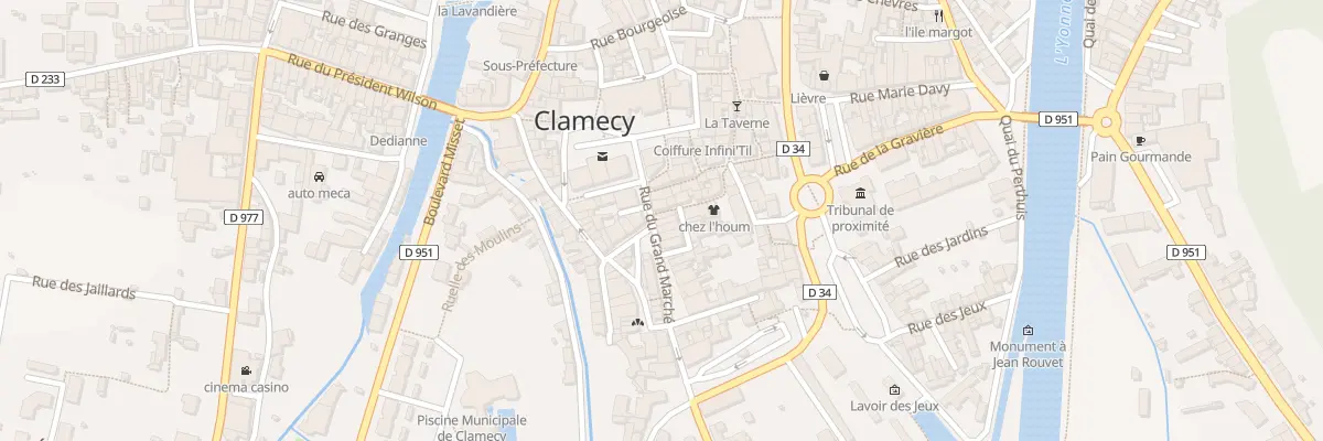 Plan du 22 Rue du Grand Marché à Clamecy