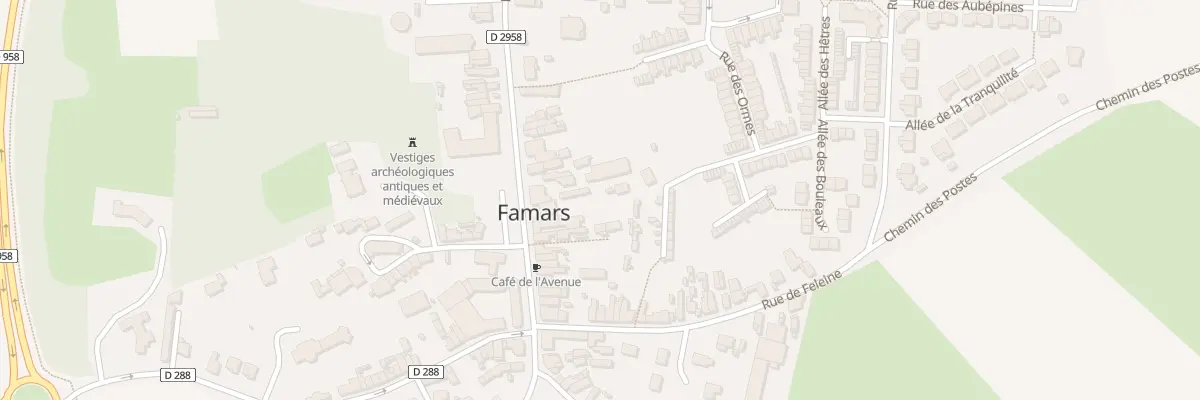 Plan du 89 Rue Roger Salengro à Famars