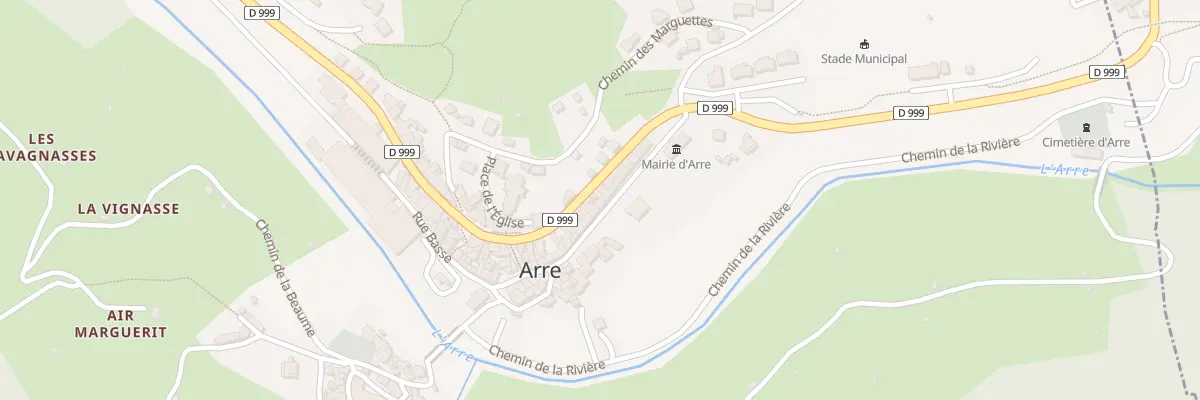 Plan du 5013 Le Village à Arre