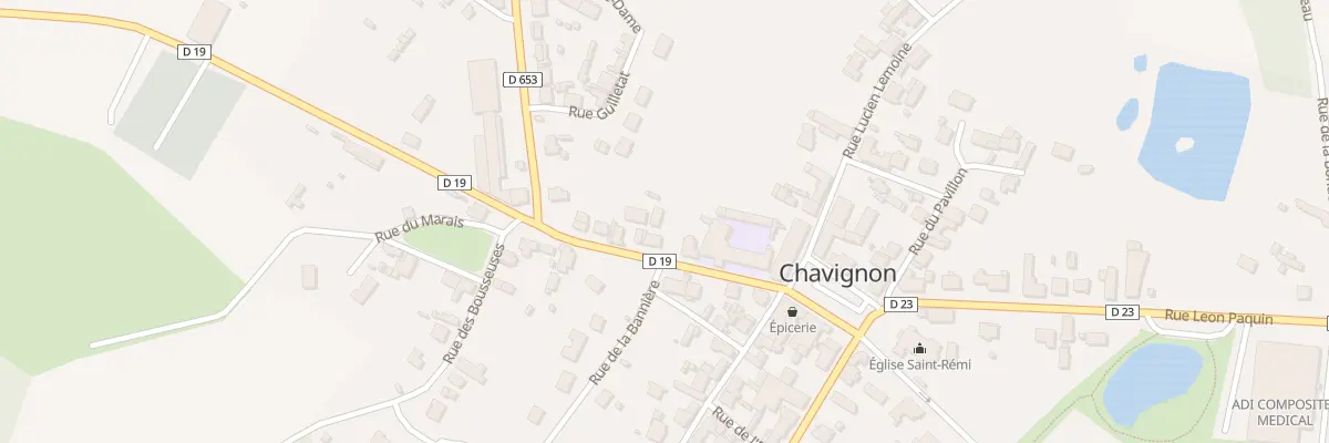 Plan du 8 Rue Jules Bouteille à Chavignon