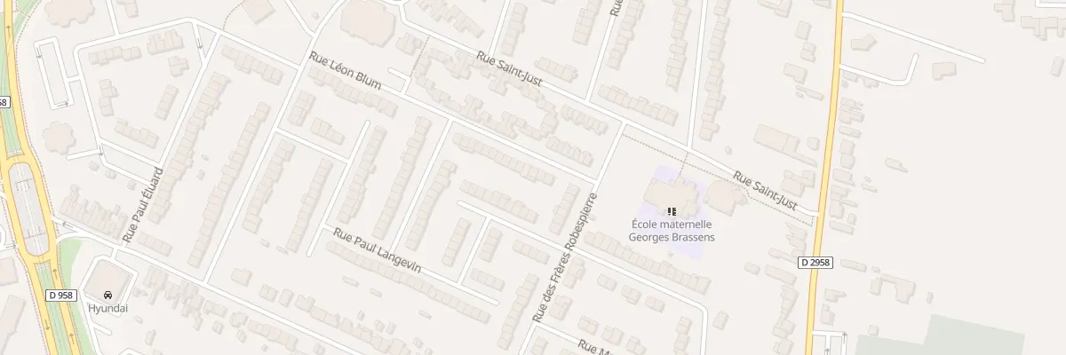 Plan du 5 Rue Leon Blum à Aulnoy-lez-Valenciennes