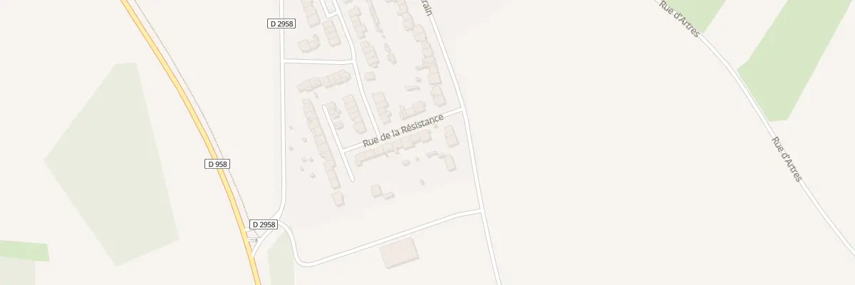Plan du 48 Rue de la Résistance à Famars