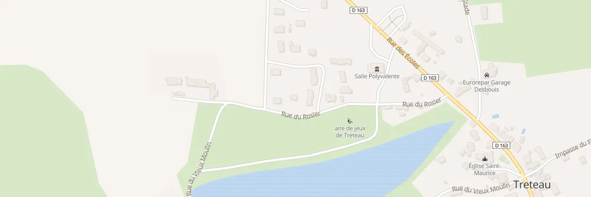 Plan du 10 Rue du Rosier à Treteau