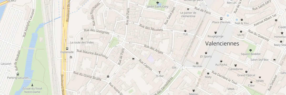Plan du 37 Rue des Anges à Valenciennes