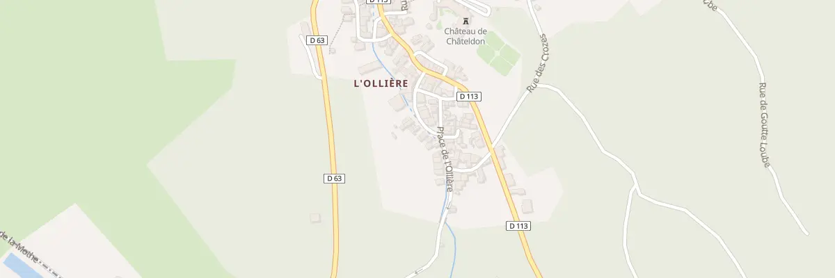 Plan du 2 Pl de l’Ollière à Châteldon