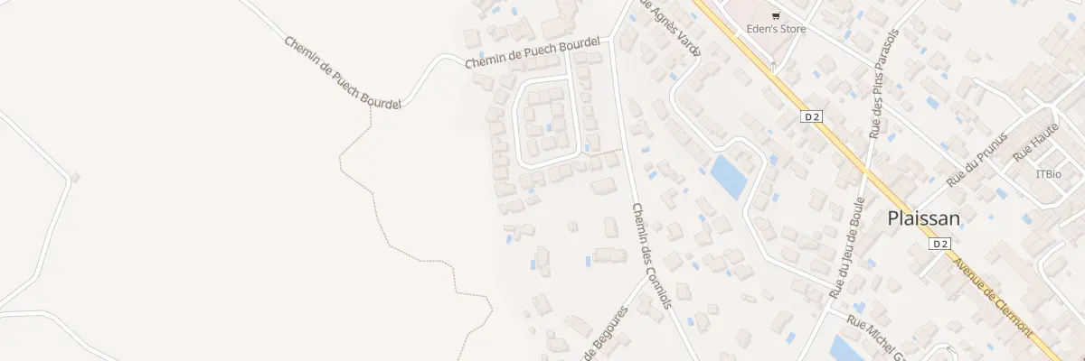 Plan du 14 Rue Charles Darwin à Plaissan