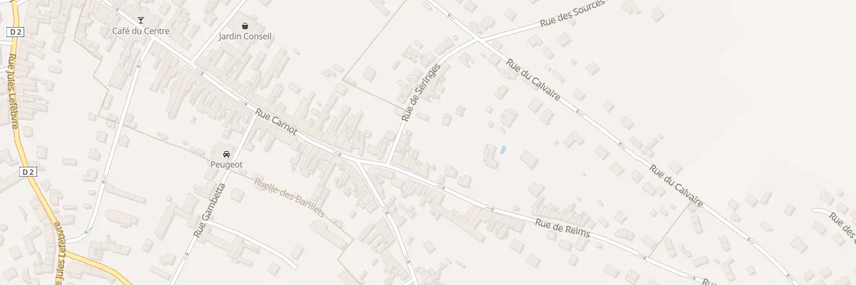 Plan du 11 Rue de Reims à Fère-en-Tardenois