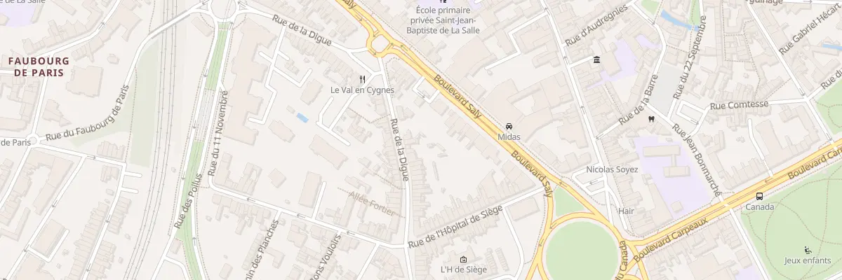 Plan du 30 Rue de la Digue à Valenciennes