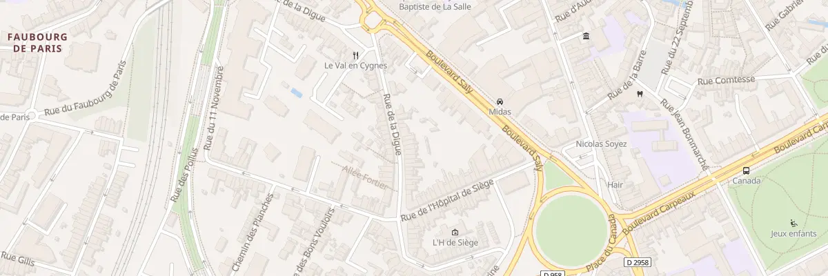 Plan du 26 Rue de la Digue à Valenciennes
