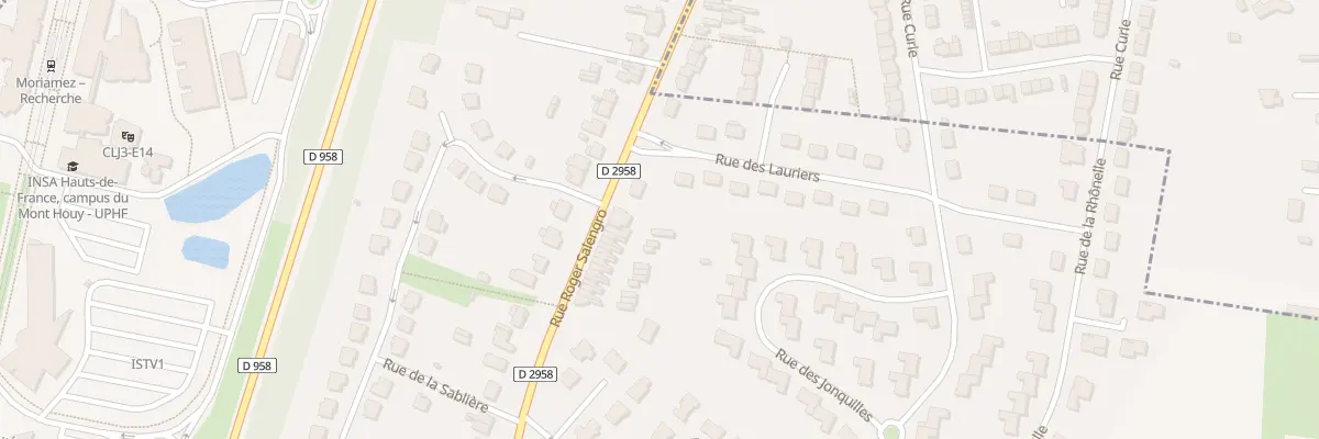 Plan du 1 Rue Roger Salengro à Famars
