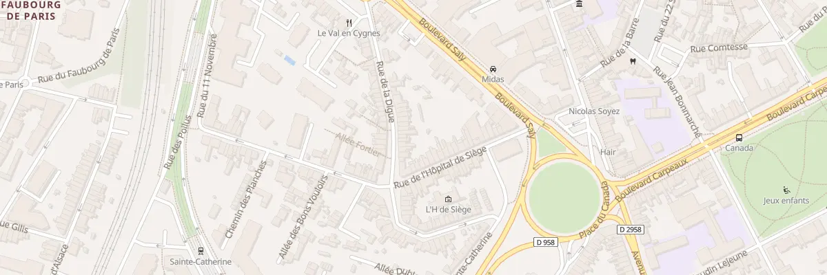 Plan du 12 Rue de la Digue à Valenciennes