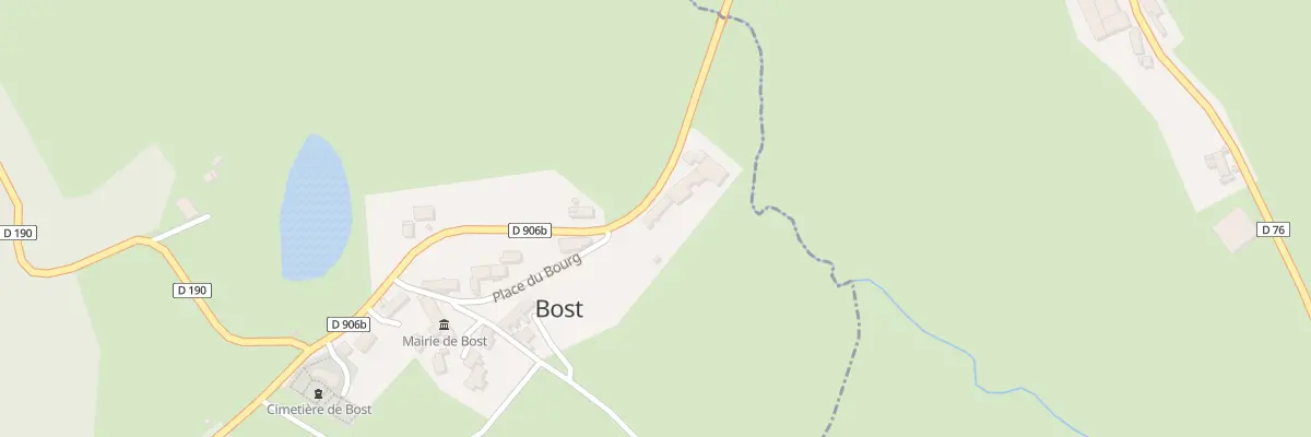 Plan du 8 Rte du Mourgon à Bost