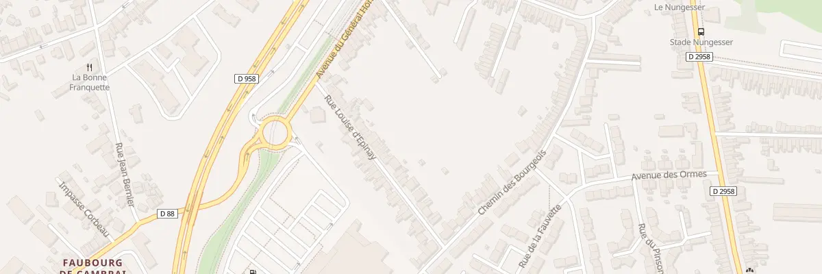 Plan du 27 Rue Louise d’Epinay à Valenciennes
