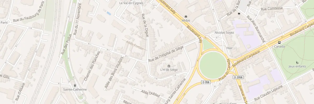 Plan du 28 Rue de l’Hopital de Siège à Valenciennes