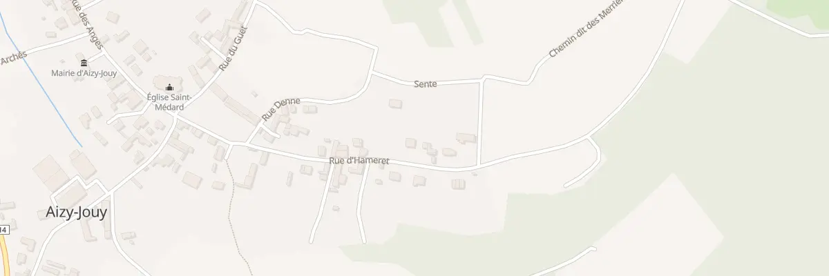 Plan du 9 Rue d’Hameret à Aizy-Jouy