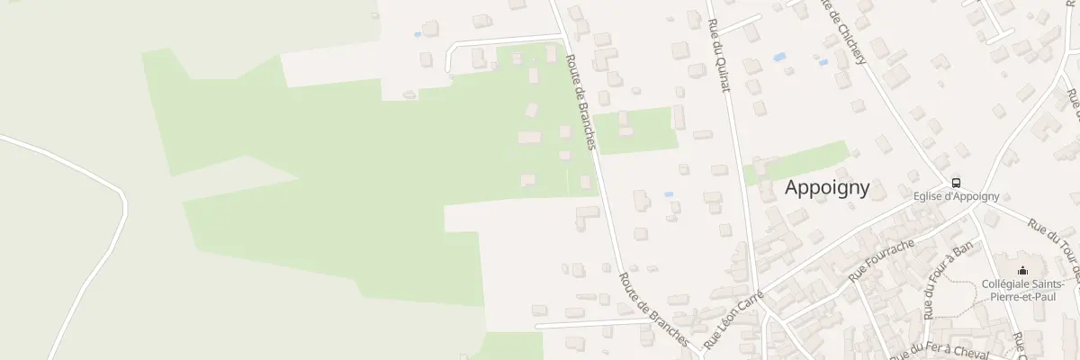 Plan du 13B Rte de Branches à Appoigny