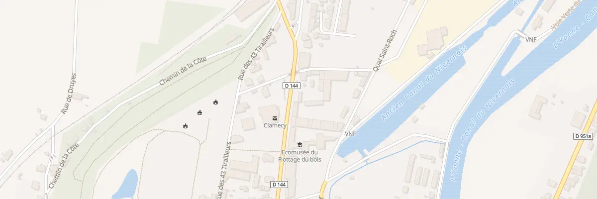 Plan du 16 Av du Gal Leclerc à Clamecy