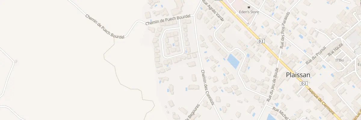 Plan du 16 Rue Charles Darwin à Plaissan