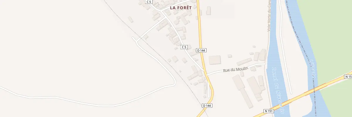 Plan du 16 Rue du Flottage à Surgy