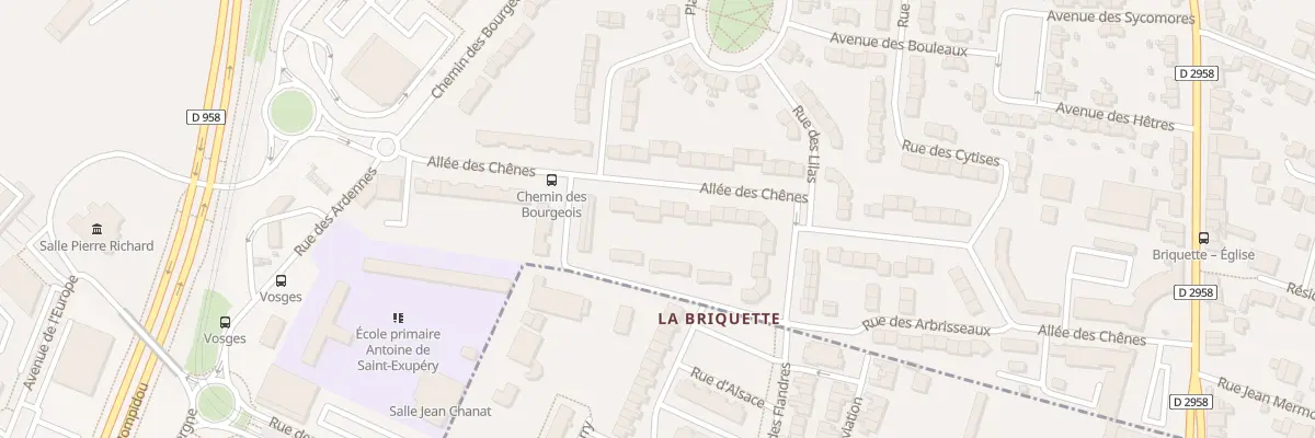 Plan du 403 All des Chênes à Valenciennes