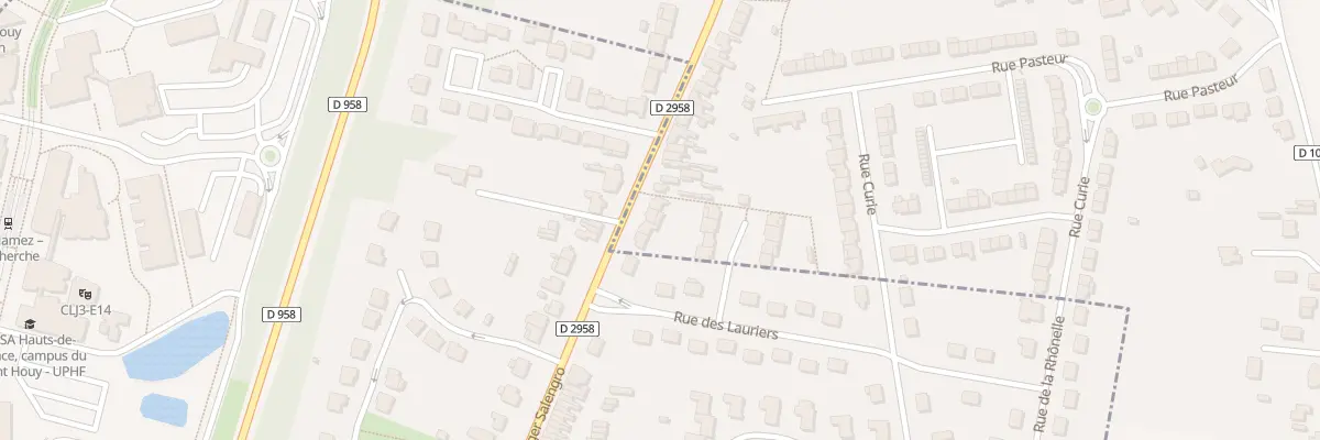 Plan du 2B Av de la Liberation à Aulnoy-lez-Valenciennes
