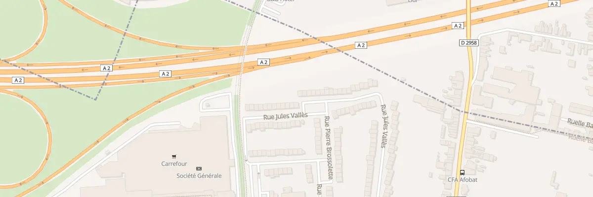 Plan du 94 Rue Jules Valles à Aulnoy-lez-Valenciennes