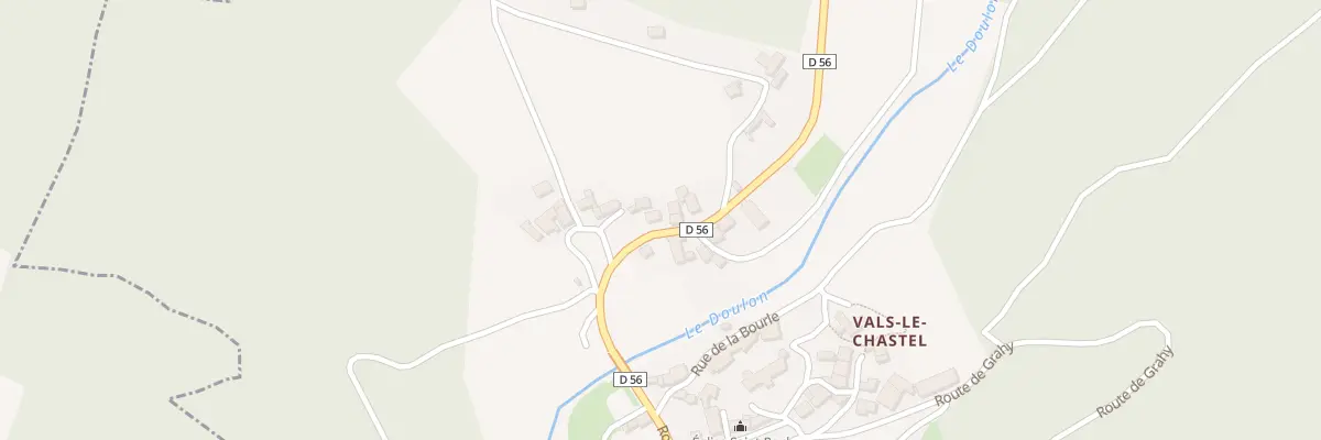 Plan du 5020 Le Bourg à Vals-le-Chastel