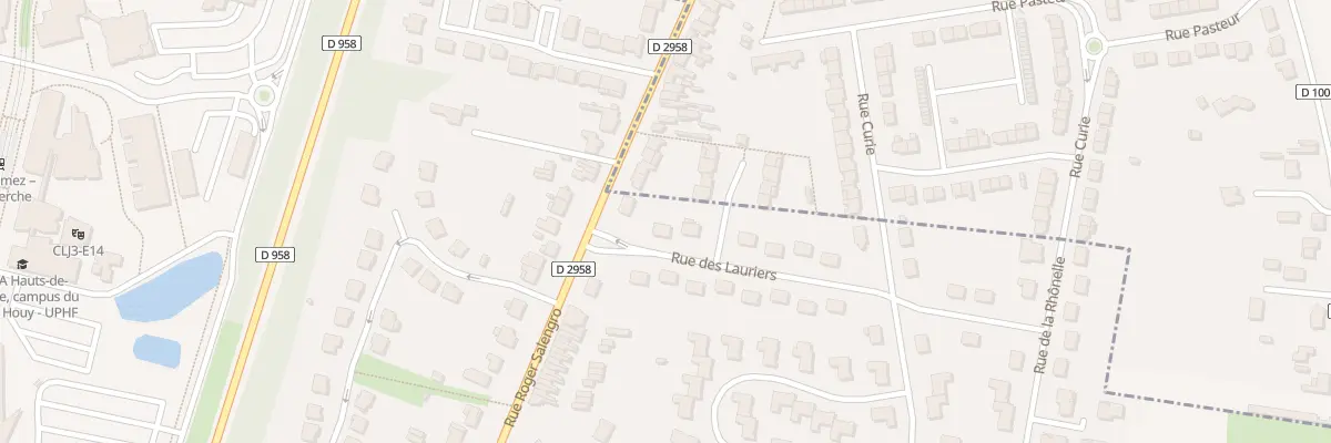 Plan du 1 Rue des Lauriers à Famars