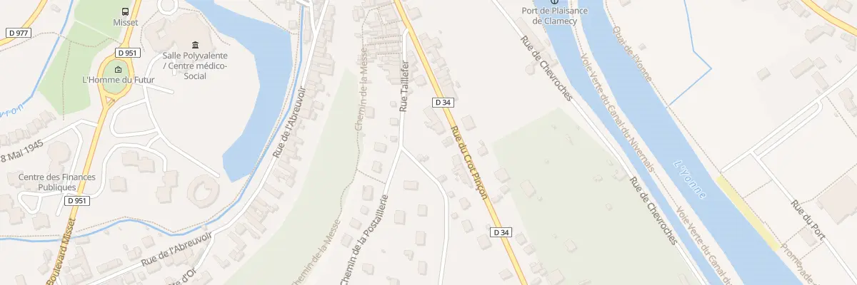 Plan du 36 Rue du Crot Pinçon à Clamecy