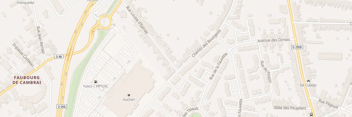 Plan du 55 Rue Louise d’Epinay à Valenciennes