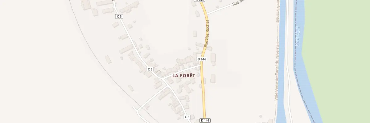 Plan du 254 La Foret à Surgy