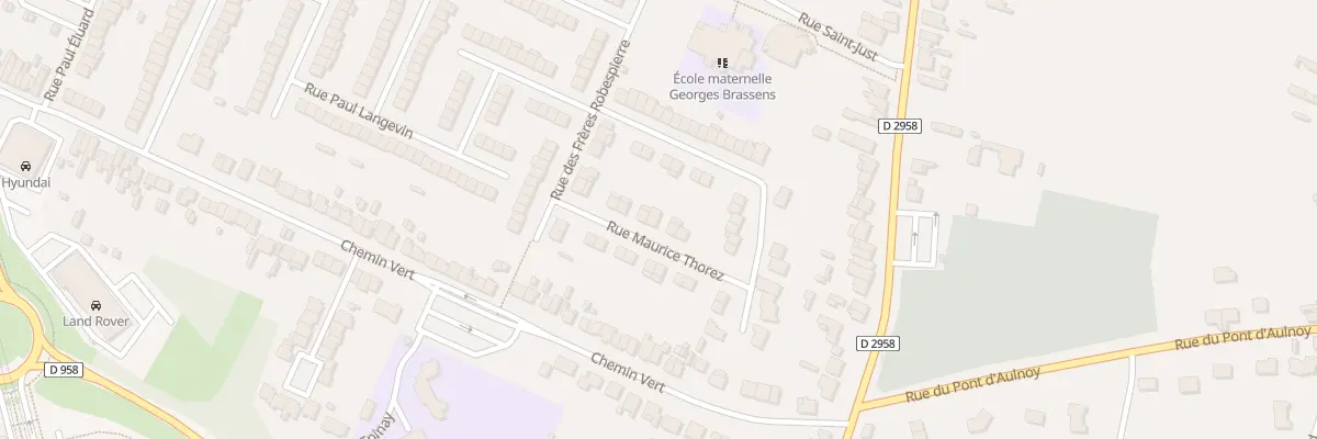 Plan du 6 Rue Maurice Thorez à Aulnoy-lez-Valenciennes