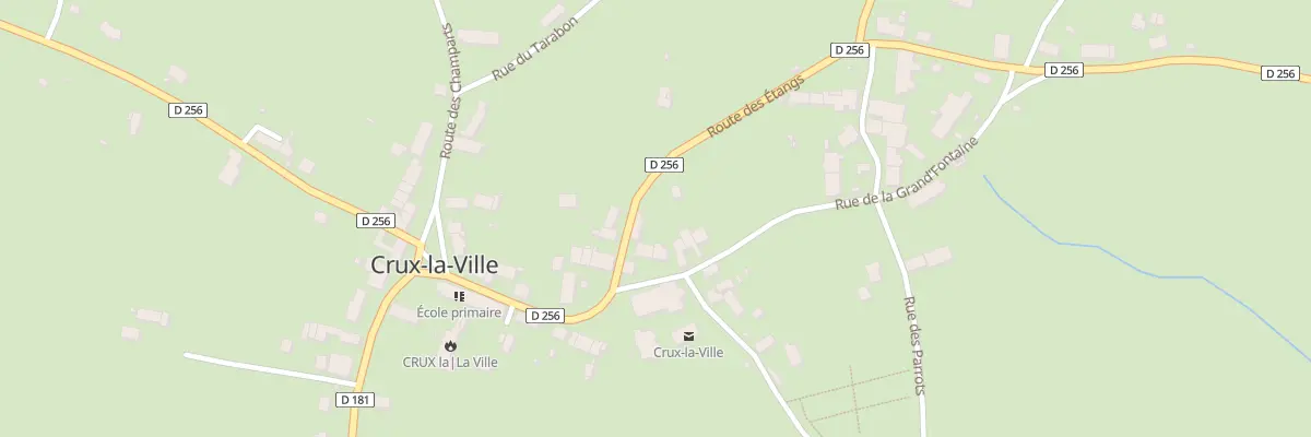 Plan du 5 Rue de la Grand’Fontaine à Crux-la-Ville