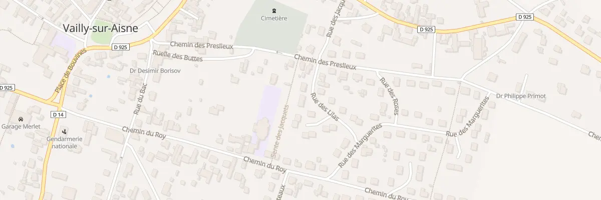 Plan du 4 Rue des Lilas à Vailly-sur-Aisne