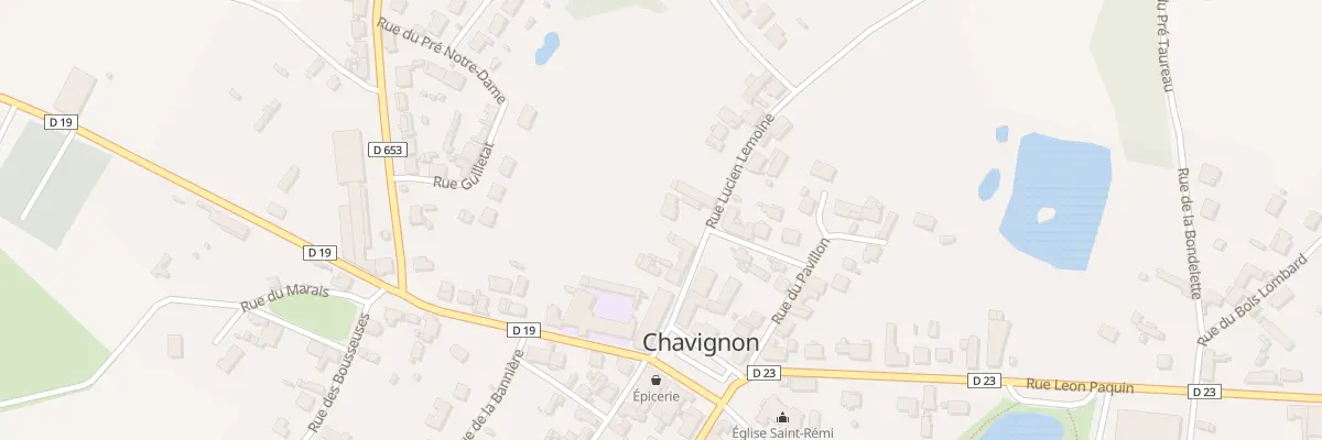 Plan du 7 Rue Lucien Lemoine à Chavignon