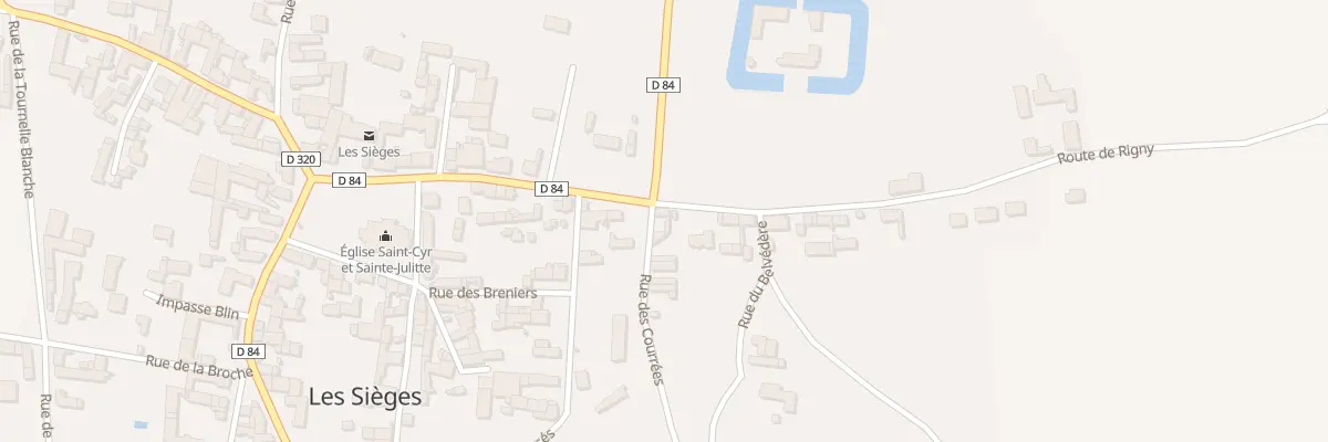 Plan du 1 Rue des Courrées aux Sièges