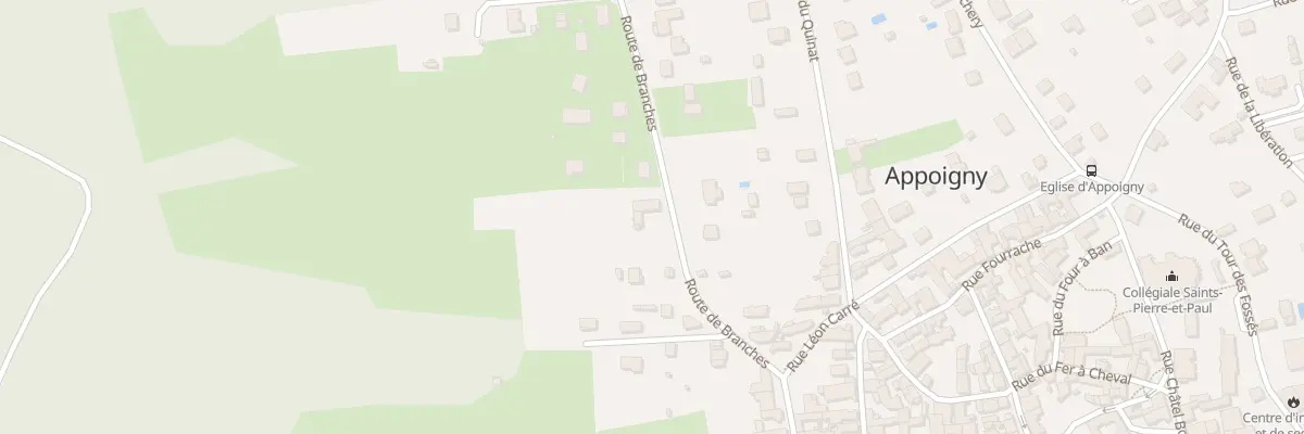 Plan du 11 Rte de Branches à Appoigny