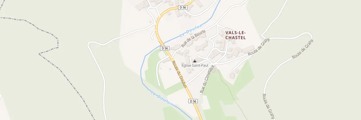 Plan du 5002 Le Bourg à Vals-le-Chastel