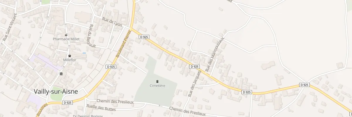Plan du 16 Fg de Sommecourt à Vailly-sur-Aisne