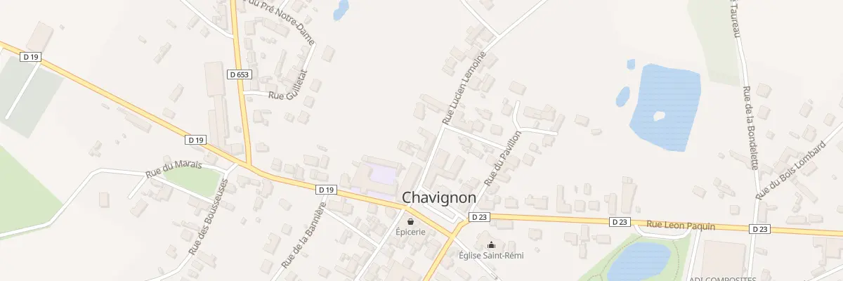 Plan du 5 Rue Lucien Lemoine à Chavignon