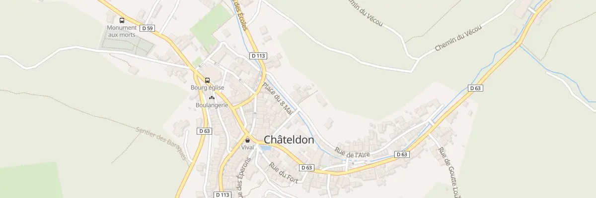 Plan du 7 Rue de l’Aire à Châteldon