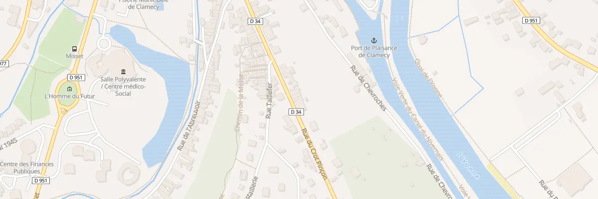 Plan du 21 Rue du Crot Pinçon à Clamecy