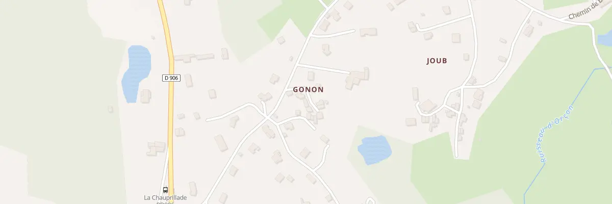 Plan du 5178 Gonon à Paslières