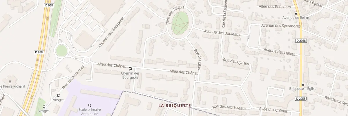 Plan du 366 All des Chênes à Valenciennes