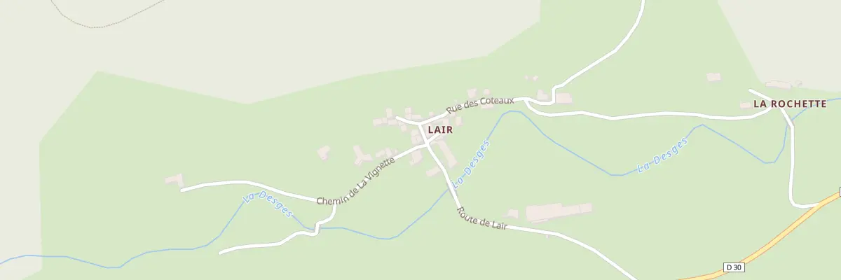 Plan du 5130 Lair à Pébrac