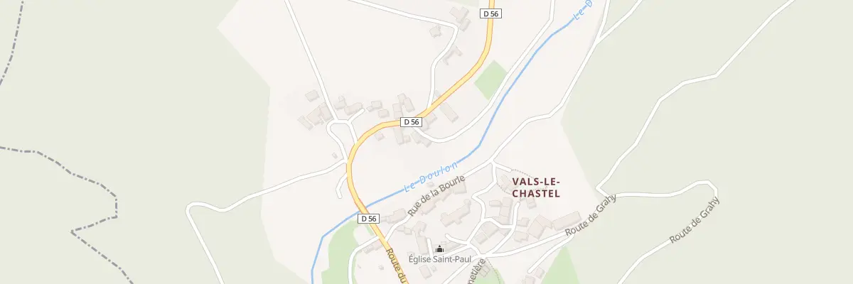 Plan du 5022 Le Bourg à Vals-le-Chastel